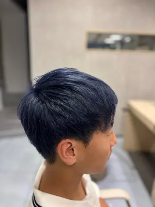 ショート カラー メンズ特化韓国風 パーマスタイル/りんのヘアスタイル