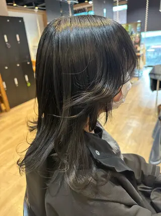 ロング カラー 髪質改善&ストレート ‪✂︎‬鈴木青樹のヘアスタイル