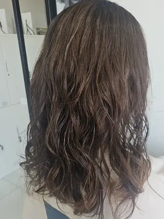 パーマ カラー セミロング 【GRANDEUR】 Matsuiのヘアスタイル