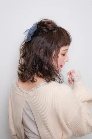 カラー ヘアアレンジ 似合わせ.ﾍｱｾｯﾄ 得意🌹井上美沙のヘアスタイル