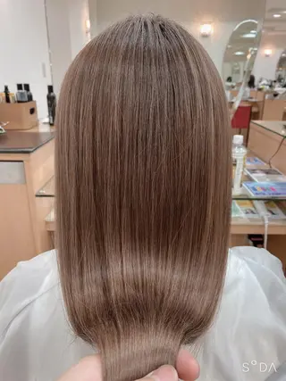 ロング カラー 加藤 利基のヘアスタイル