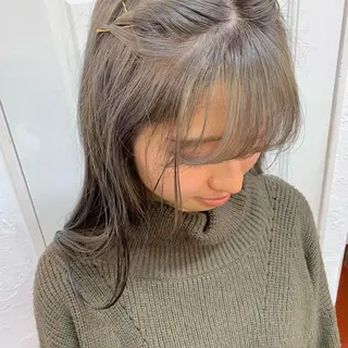 カラー ピンクベージュ/新潟 万代/高橋桃葉🍑のヘアスタイル