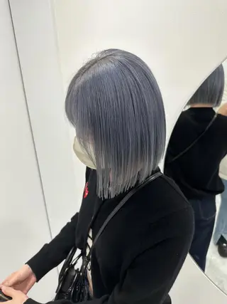 セミロング 🤍韓国寒色カラー 🤍MADOKAのヘアスタイル