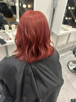 カラー 暖色/艶カラー/ エクステ/ユリヤのヘアスタイル