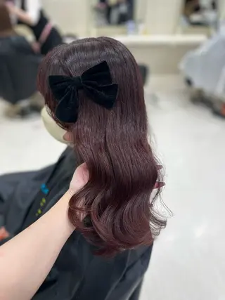 カラー ベージュ・ラベンダー カラー🎀りりのヘアスタイル