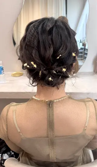 セミロング ヘアアレンジ Mila Akariのヘアスタイル