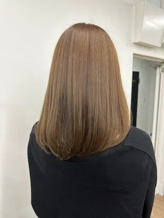 ミディアム 朝がラクになるパーマ トウバルタイキのヘアスタイル