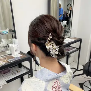 ミディアム カラー パーマ ヘアアレンジ メンズ キッズ ネイル マツエク・マツパ アイブロウ mona/ ストレートスタイル✨のヘアスタイル