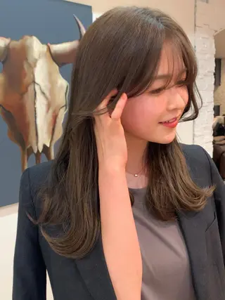 ロング カラー 【韓国風くびれヘア】 joule小木曽輝のヘアスタイル