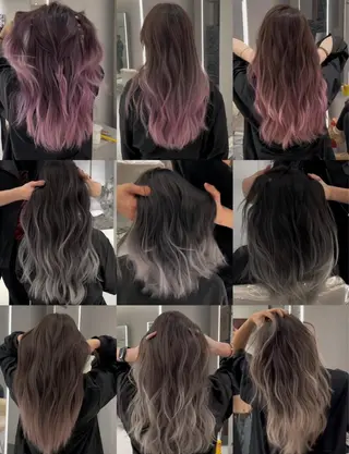 ロング カラー 今宫 ななのヘアスタイル