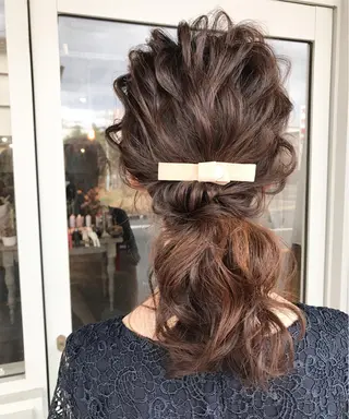 ミディアム カラー ヘアアレンジ Mariana/ 鶴原-ハイライトのヘアスタイル