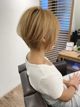 ショート カラー GO TODAY SHAiRE SALON 横須賀所属・ハイライト⭐️上野 高広のヘアスタイル