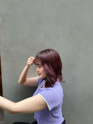 カラー 縮毛矯正/艶髪/ チホリのヘアスタイル