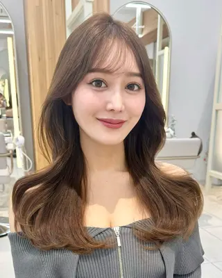 セミロング 韓国くびれレイヤー 🇰🇷はづきのヘアスタイル