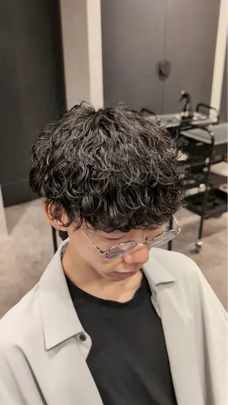 ショート パーマ メンズ 新宿メンズサロン🌿 近藤　けいすけのヘアスタイル