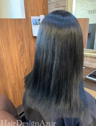 セミロング カラー HairDesign Azurのヘアスタイル