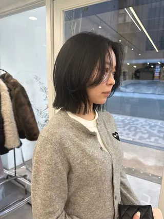 ショート AHNKISM所属・トレンド🌷 ボブ　パーマ🩰のヘアスタイル