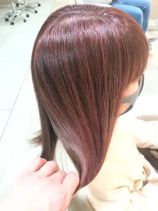 セミロング ブリーチ/髪質改善 NYNY大久保のヘアスタイル