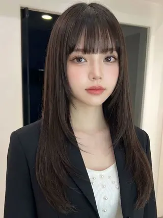 ロング 縮毛矯正/レイヤー カット⭐️SHOTAのヘアスタイル