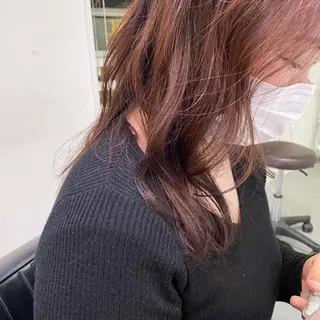 セミロング カラー silo所属・silo MOKA 顔周りカット🦦のヘアスタイル