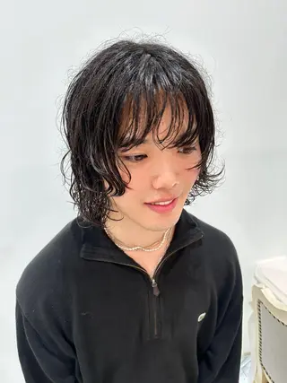 パーマ メンズ hollo原宿所属・パーマ/ハイトーン 🎀Rumiのヘアスタイル