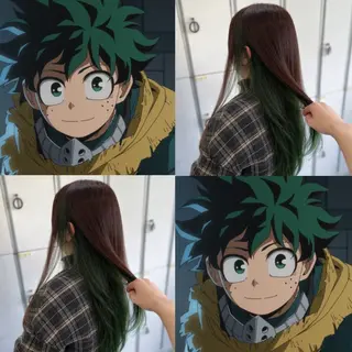 ロング カラー インナー/2次元/ 推しカラー/しゅうとのヘアスタイル