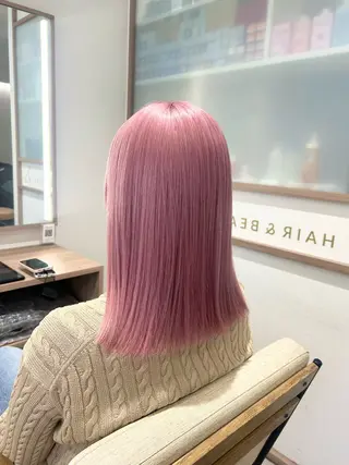 セミロング カラー 🎀透明感カラー🎀 mikaのヘアスタイル