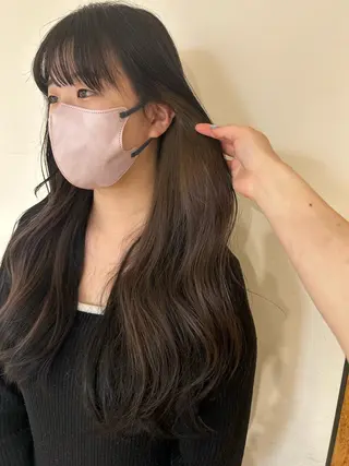 ロング カラー 関口 桃花🌷 暖色カラーのヘアスタイル