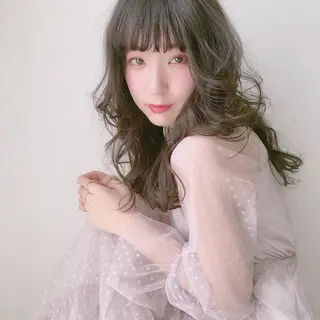 ロング 店長/mao/ 前髪/顔周りカットのヘアスタイル