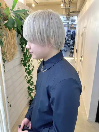 ショート カラー メンズ GiseL博多筑紫口 杏実のヘアスタイル