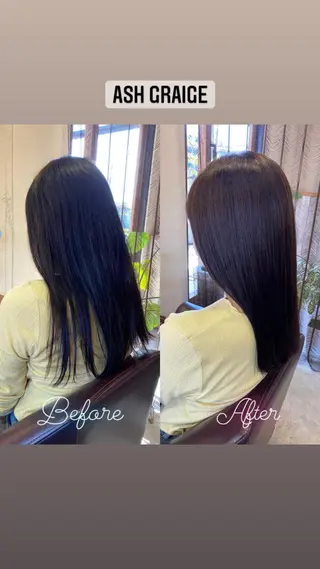 ロング カラー ヘアアレンジ アイブロウ SALOWIN京都河原町Suite店所属・外国人風レイヤー/ ハイトーンSHUのヘアスタイル