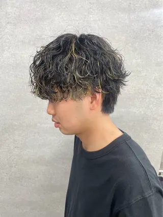 パーマ ヘアアレンジ メンズ 川合 智之のヘアスタイル