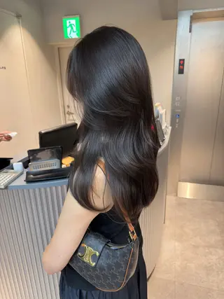 ロング 銀座/顔周りレイヤー 🤍kanohoのヘアスタイル