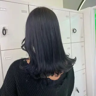 セミロング トレンドモテカラー 🩷色落ちまで可愛くのヘアスタイル