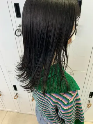 セミロング カラー 【韓国ヘア・ネイル】 HINATA🍒のネイルデザイン