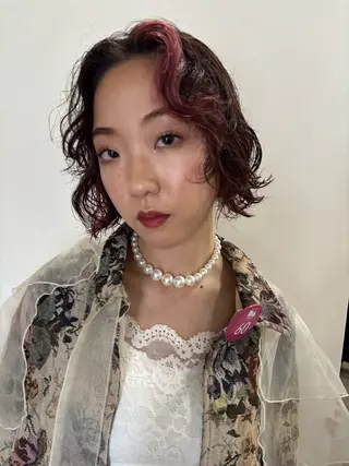 ショート アフェクション大曽根所属・💞暖色艶カラー/ ホウツキカナ🍒のヘアスタイル
