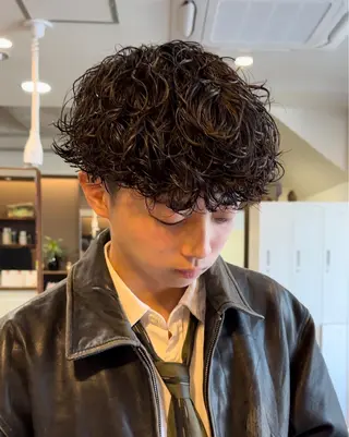 パーマ メンズ 年間2000名担当◎ パーマ職人/仲原佑樹のヘアスタイル
