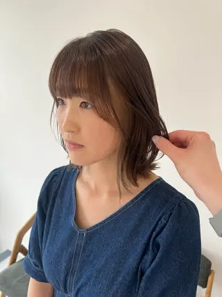 ミディアム 【豊橋・美容室】KIHACO豊橋店所属・【豊橋・美容室】 廣田健一のヘアスタイル