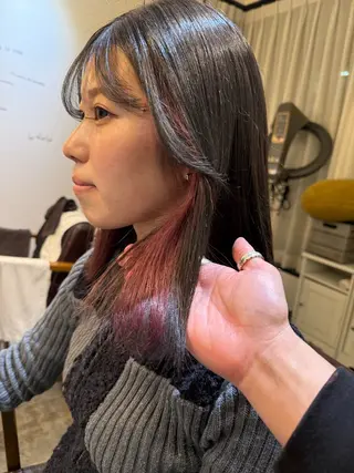 カラー 【透明感カラー】 上村響月のヘアスタイル