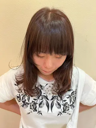 ミディアム カラー sem所属・似合わせ/ニュアンス 髪質改善🤍ariのヘアスタイル