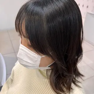 ミディアム 【センターパート/ マッシュ】ryokaのヘアスタイル