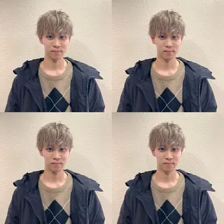 ショート カラー メンズ 茅ヶ崎パーマ特化/ スパイラル/ハルキのヘアスタイル