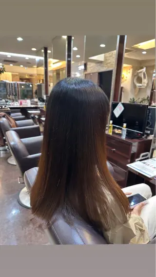 ロング 縮毛矯正&髪質改善/ きょうの🐺のヘアスタイル