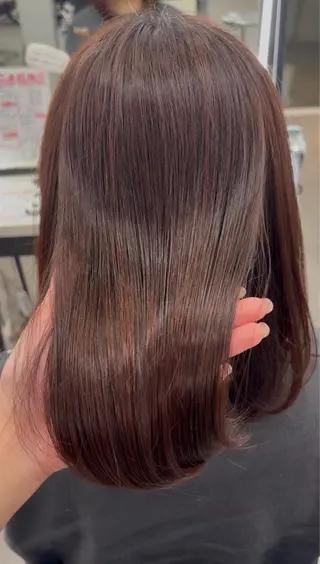 ミディアム 🎀miyu🎀 カラー/縮毛矯正のヘアスタイル