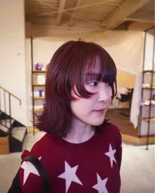 カラー 暖色カラー/艶髪/ 韓国/ひなのヘアスタイル