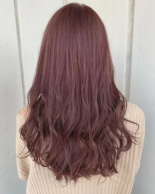 セミロング カラー 透明感/オリーブ/ グレージュ/YUKAのヘアスタイル