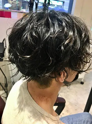 ショート パーマ メンズ 🦩パーマン🦩佐藤 航太のヘアスタイル