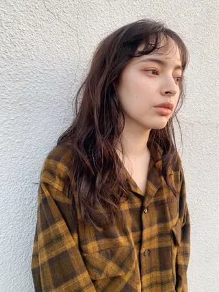 ロング カラー 笹田 寛明のヘアスタイル