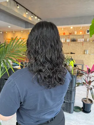 セミロング パーマ era所属・azumi/ボブ/暖 色/オリーブ/縮毛のヘアスタイル