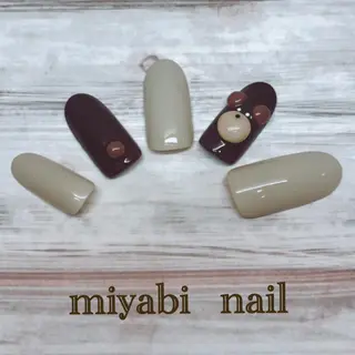 ネイル miyabi nail 桂川駅近くのネイルデザイン